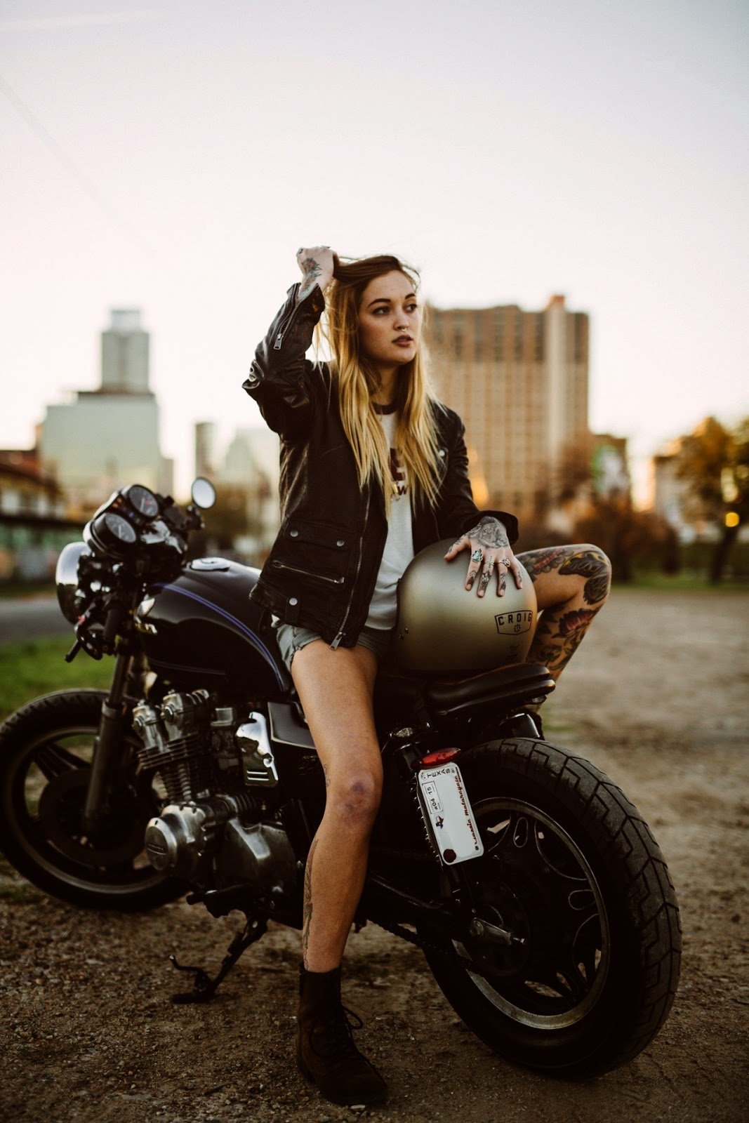 Beautiful girls and bikes in Louisville